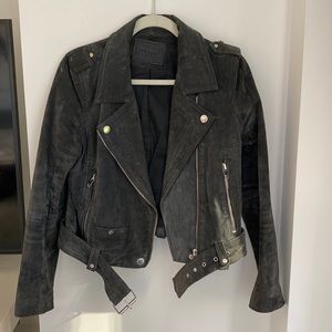 Suade Blank Moto Jacket